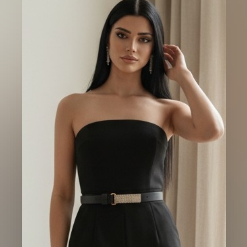 WCM Belt Pave Crystal Belt